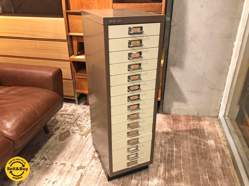 ビスレー BISLEY BASICシリーズ A4サイズ 39/15 キャビネット 英国　中古品 買い取りしました。学芸大学店 出張買取もお任せ下さい。
