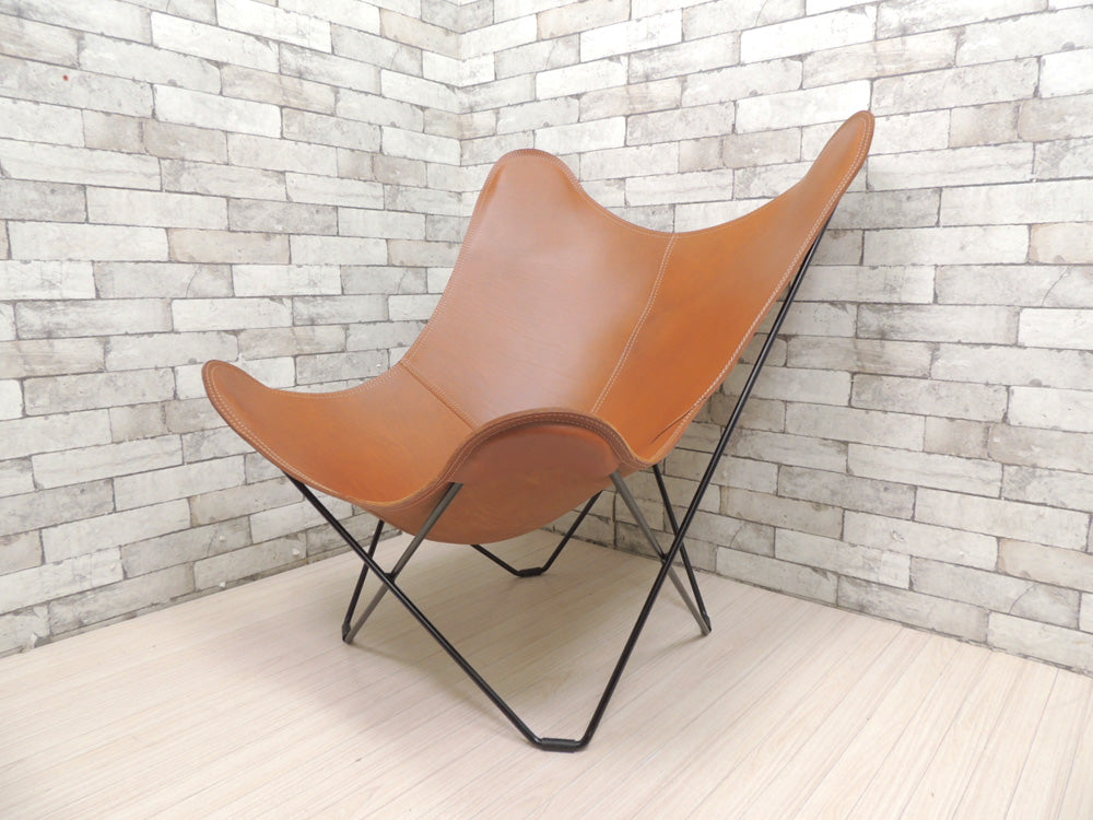 クエロ CUERO ビーケーエフ BKF バタフライチェア パンパ マリポサ ポロブラウン PAMPA MARIPOSA POLO BROWN レザー 本革 ナチュラル 北欧スウェーデン   中古品 買い取りしました。