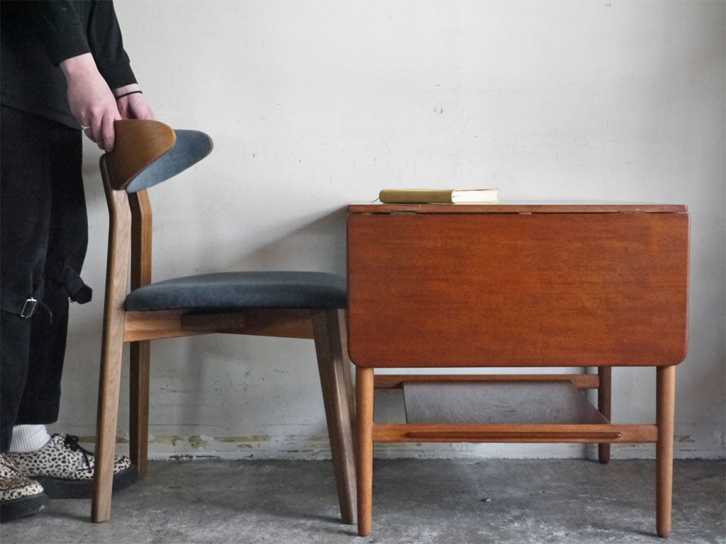 アンドレアス タック Andreas Tuck AT32 ドロップリーフテーブル チーク材×オーク材 ハンス J.ウェグナー Hans J. Wegner 北欧ビンテージ ～シンプルな美しさ～