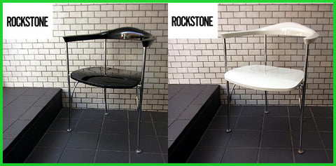 モノトーンで決まる～ROCKSTONE ロックストーン KABUTO カブトアームチェア 岩倉榮利 Black & White【買取と販売とレンタルのお店】