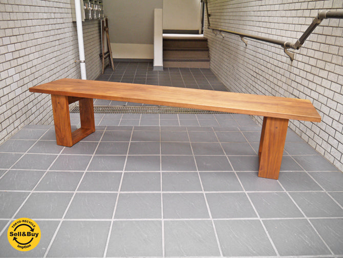 マスターウォール MASTERWAL リッツ RITZ ベンチ ウォールナット無垢材 幅160cm ～拘りの素材と確かな技術により生まれた最高のベンチ～ 【 買取と販売とレンタルのお店 】