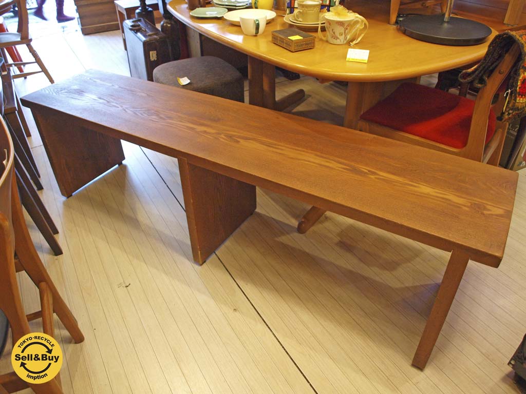 オリジナルワイドベンチ Original wide bench W179.5 パイン無垢材 中古品 買い取りしました。下北沢店 出張買取もお任せ下さい。