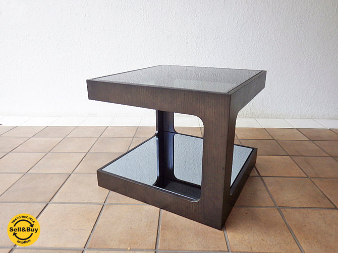 モーダ エン カーサ moda en casa ダイス50 daice50 ミラーガラス オーク材 サイドテーブル  ～欧州モダンスタイルを演出するスタイリッシュなサイドテーブル～ 【 買取と販売とレンタルのお店 】