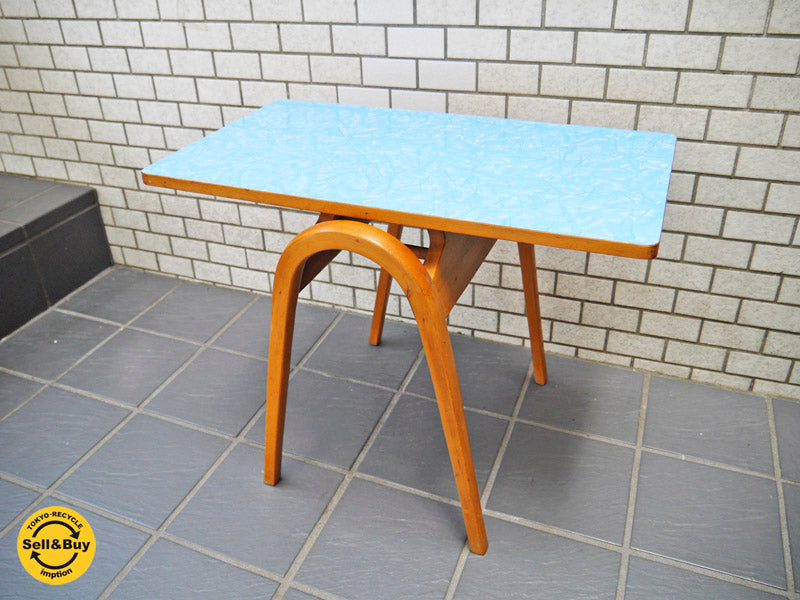 ビンテージ秋田木工 Akimoku デコラトップ サイドテーブル 剣持スタイル 中古品 買い取りしました！ 自由が丘店 出張買取もお任せください。