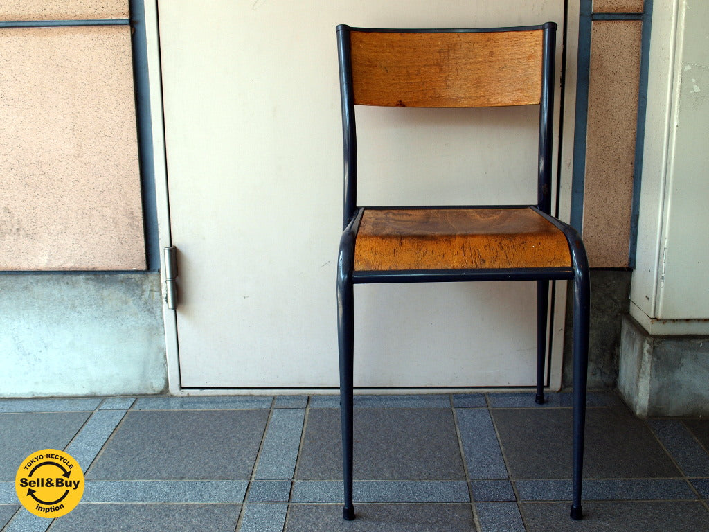 フランス ビンテージ France スクールチェア Schoolchair スタッキング 学校椅子 ★中古品 買い取りしました。下北沢店 出張買取もお任せ下さい。