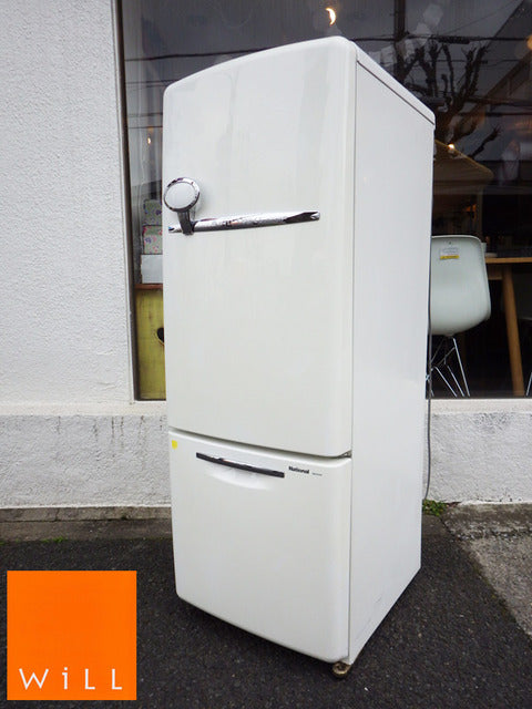 ナショナル National ウィル WiLL FRIDGE Mini White 2004年製　『お部屋に！オフィスに！楕円の取っ手のかわいい冷蔵庫☆』【買取と販売とレンタルのお店】
