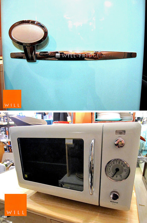 デザイン家電の代表格 WiLLシリーズ！ 中でも特に希少な2アイテムが入荷しました！！ ノンフロンパーソナル冷蔵庫 '05 『 FRIDGE mini （ ターコイズ ）NR-B16RA-AT 』 & 『 電子レンジ ・ NE-R1 』