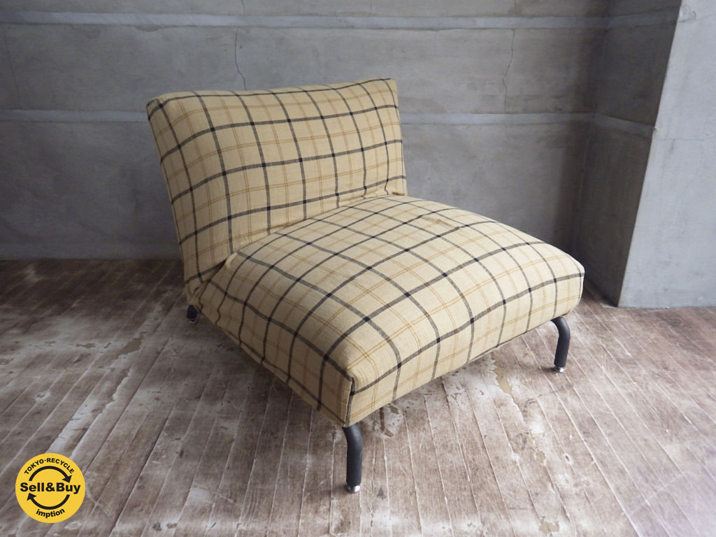 ジャーナルスタンダードファニチャー Journal Standard Furniture ロデ RODEZ カバーリング リクライニング 1P ソファ BasShu カバー ～優しい肌触りの伝統 播州織 カバー～ 【 買取と販売とレンタルのお店 】