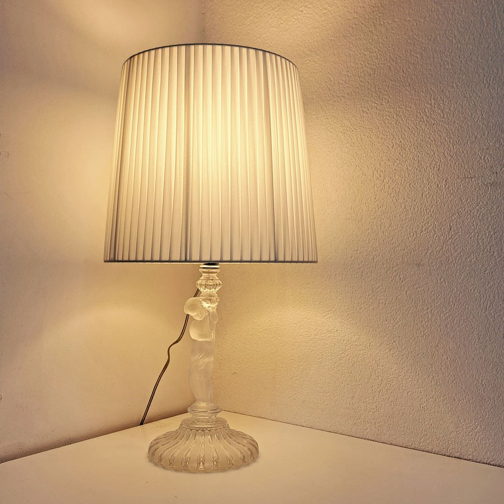 【祖師ヶ谷大蔵店】バカラ Baccarat アンファン Enfant テーブルランプ テーブルスタンド 卓上照明 布シェード クリスタル フランス 箱付き 希少 買取させていただきました。