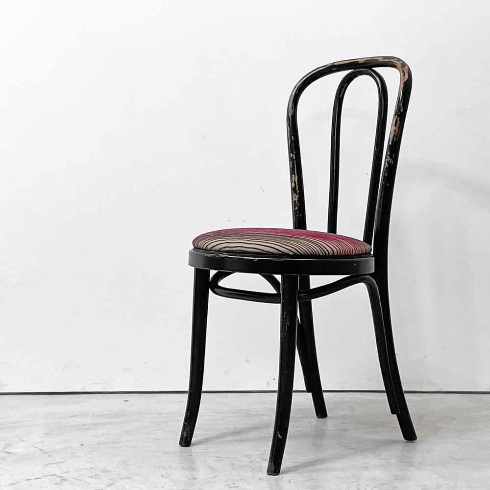 【祖師ヶ谷大蔵店】ビンテージ Vintage ベントウッドチェア ブラックペイント ダイニングチェア 曲木椅子 レトロデザイン 現状品 買取させていただきました。