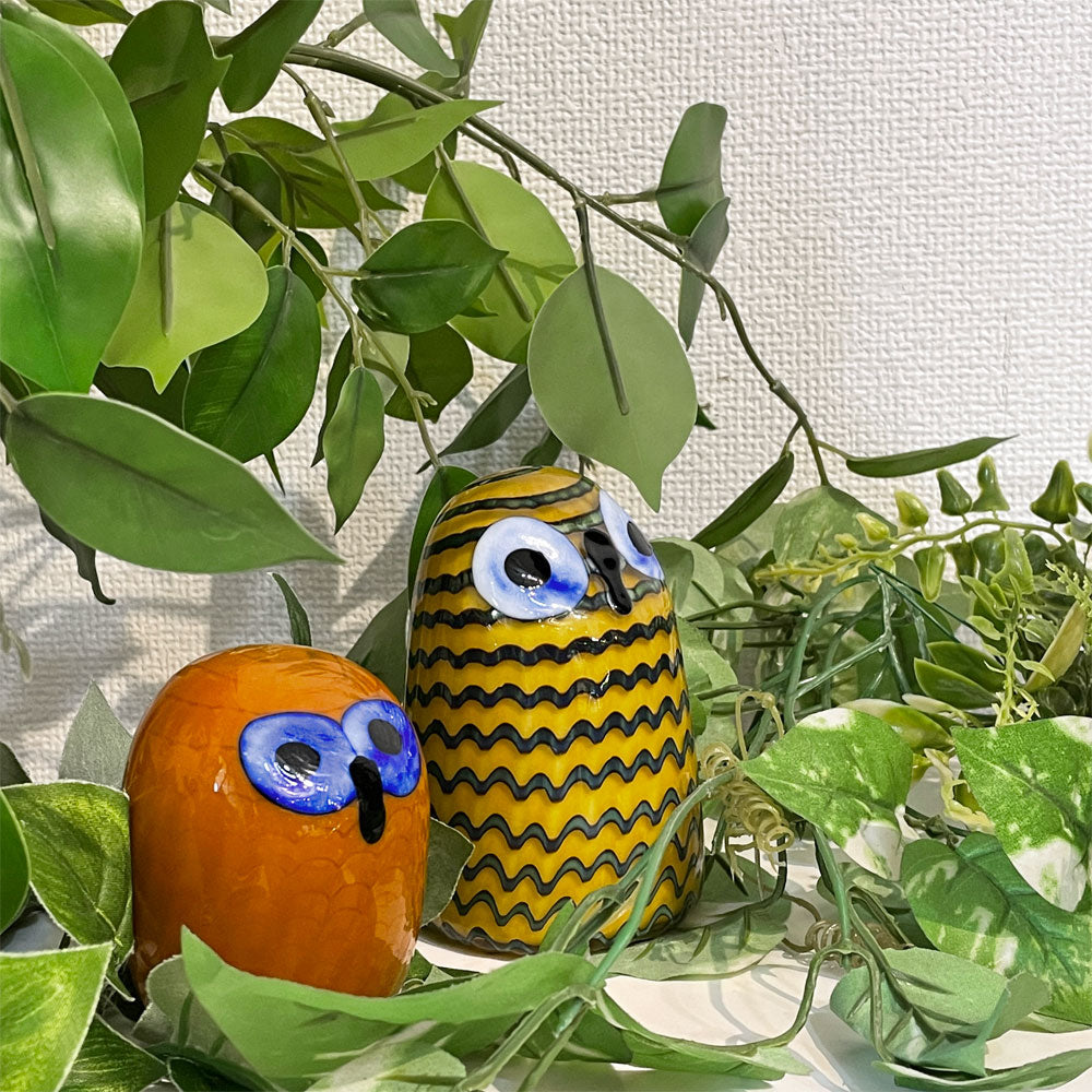 イッタラ iittala バーズバイトイッカ Birds by Toikka フクロウ Northern Owl Yellow No.455 SCOPE別注 オイバ・トイッカ イッタラバード ガラス ハンドメイド 北欧雑貨 ～ フィンランドから来た福来郎 ～
