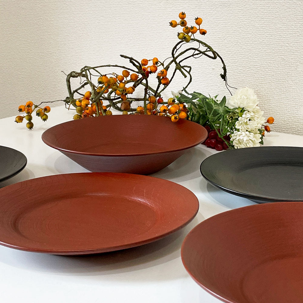 【経堂店】	 赤木明登 Akito Akagi 深皿 パスタ皿 nurimono 約21cm 漆器 輪島塗 現代作家 買取させていただきました。