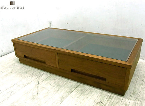 ＊スムーズな動作が重厚感にプラスする～展示品  MasterWal /マスターウォール　コレクションテーブル ウォールナット  ユニゾンコレクション【買取と販売とレンタルのお店】