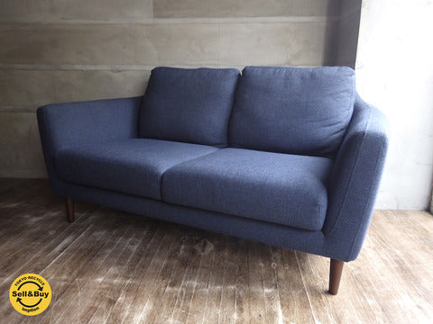 Crastina inter furniture クラスティーナ インターファニチャー 2P 2シーター ソファ ブルー ～ 優しい心地がくつろぎを提案する。 【買取と販売とレンタルのお店】