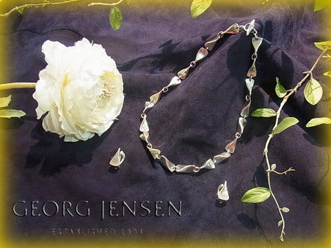 非日常を豊かにする芸術品 " GEORG JENSEN （ ジョージ・ジェンセン ） " バタフライシリーズ 『 シルバーネックレス 』 ＆ 『 シルバーイヤリング 』 【出張買取＆販売＆レンタル】
