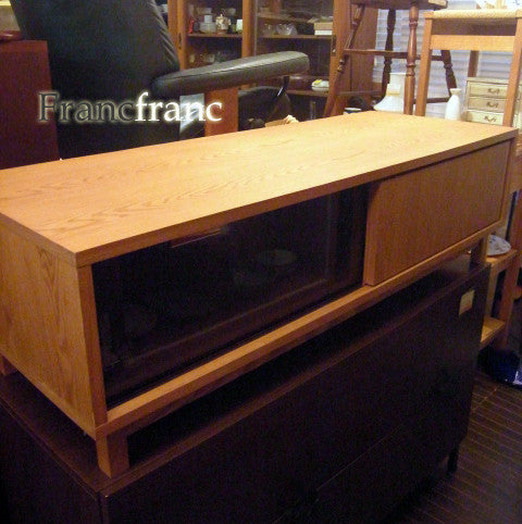 ナチュラルでスタイリッシュな～Francfranc アコルド タモ材 AVボード スライド【買取＆販売＆レンタル】