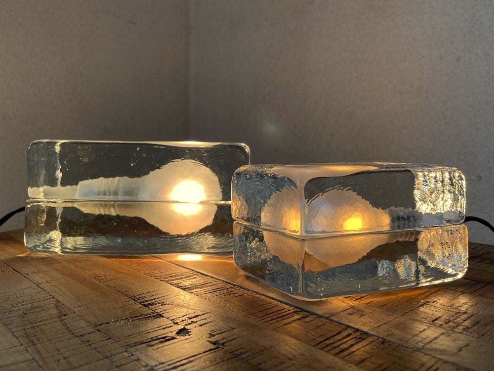 デザインハウスストックホルム DESIGN HOUSE Stockholm ブロックランプ BLOCK LAMP ミニ & Lサイズ クリア ハッリ・コスキネン 計2点  中古品  買い取りしました。
