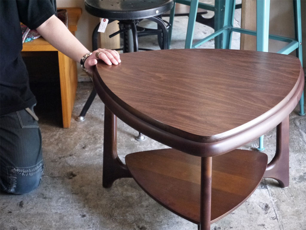 マーズマン Mersman デコラトップ トライアングル コーヒーテーブル ローテーブル USビンテージ ～コンパクトな気品～