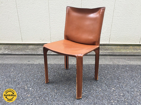 カッシーナ Cassina キャブ CAB サイドチェア マリオ・ベリーニ デザイン ブラウン系 ～ イタリアンモダンを代表する最高峰のチェア。 【買取と販売とレンタルのお店】