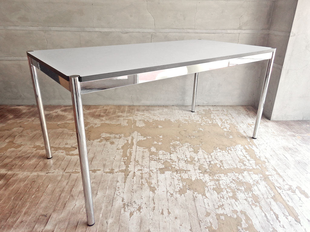USMモジュラーファニチャー USMハラー USM Haller ワーキングテーブル カンファレンステーブル ダイニングテーブル W150cm ホワイトラミネート天板 C 中古品 買い取りしました。