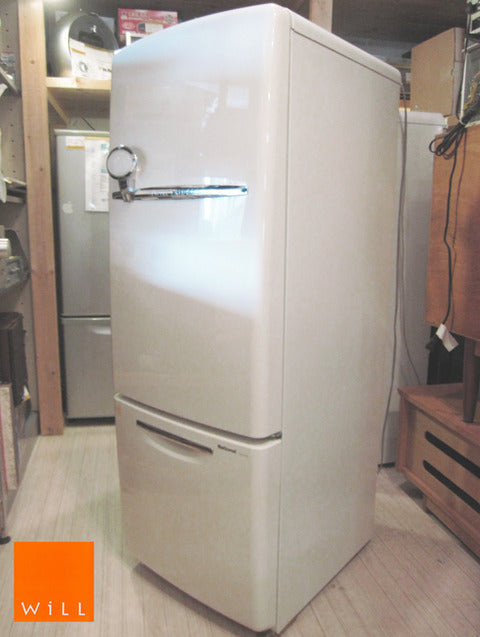 機関良好！ National / ナショナル WiLLシリーズ 『 FRIDGE mini 』 冷蔵庫 162L 2004年製 エッグスタンド・製氷皿付属 ～古き良きアメリカを髣髴とさせるノスタルジックデザインの冷蔵庫 ～