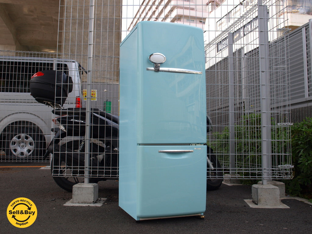 ウィル フリッジ ミニ WiLL FRIDGE mini 希少ターコイズカラー 162リットル ノスタルジックデザイン 美品 ～ 折角の新居や心機一転の引っ越しなら絶対拘りたい生活家電。【 買取と販売とレンタルのお店 】