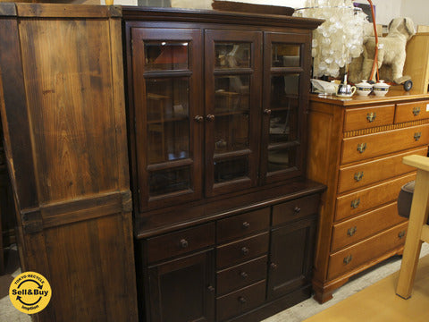 定価81万円！ 松本民芸家具 ミズメザクラ D型 食器棚 カップボード 『 百木の長と詠われた ミズメザクラを使用した高級家具。 』 【買取と販売とレンタルのお店】