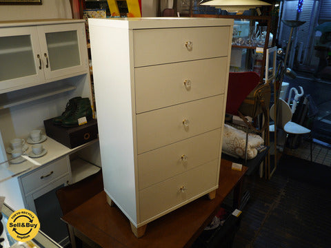 Momo natural モモナチュラル LOVECHEST ラブチェスト～薄くペイントしたホワイトの向こうにみえる杢目のあたたかみ～【買取と販売とレンタルのお店】