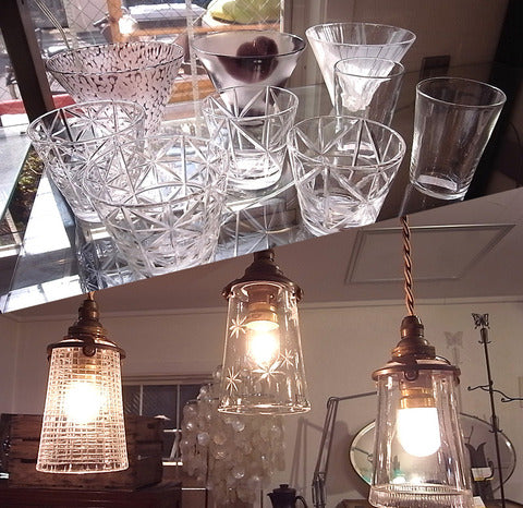 日常で使ってこその作品～ガラス作家：辻和美　グラス・めんちょこ・ランプシェード