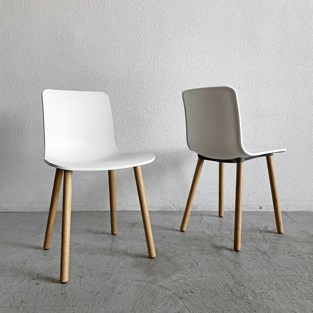 【登戸BASE店】ヴィトラ vitra ハルウッド HAL WOOD サイドチェア ダイニングチェア ホワイト ナチュラルオーク ジャスパー・モリソン 現行定価￥78,100- 計2脚 買取させていただきました。