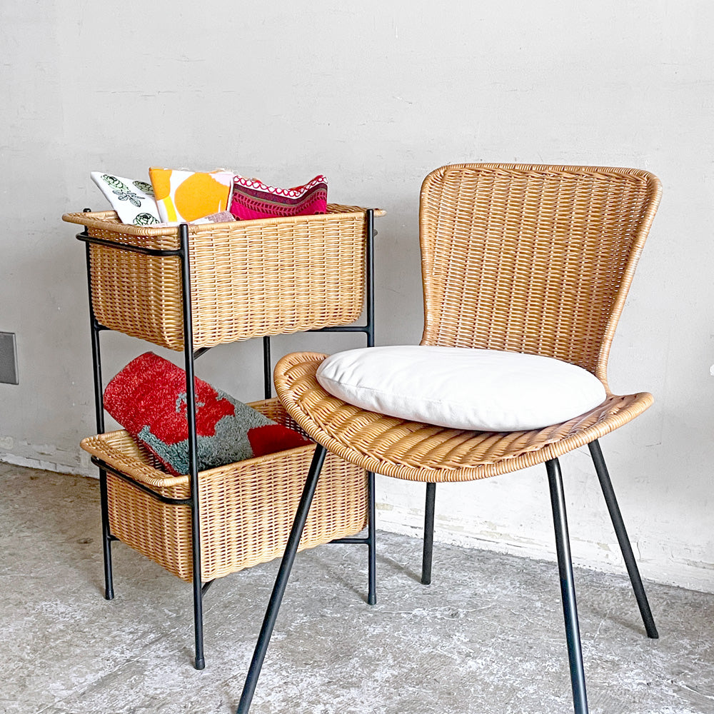 【自由が丘店】イデー IDEE マレアチェア MAREA ダイニングチェア ラタン×スチール クッション付 定価￥29,900- 買取させていただきました。