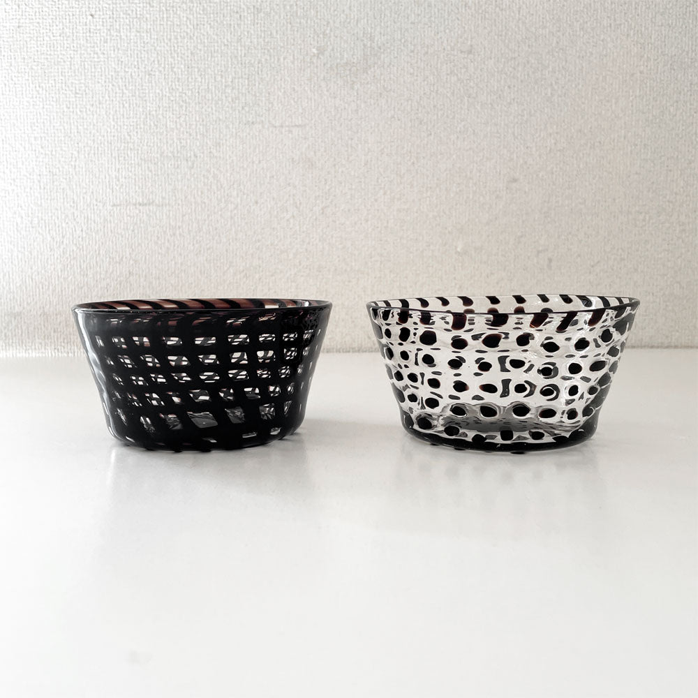 【経堂店】生島明水 Harumi Ikushima ムリーニ ガラスボウル クリア & ブラック Φ12cm ゴリラグラスガラージ GORILLA GLASS GARAGE 現代作家 計2点 買取させていただきました。