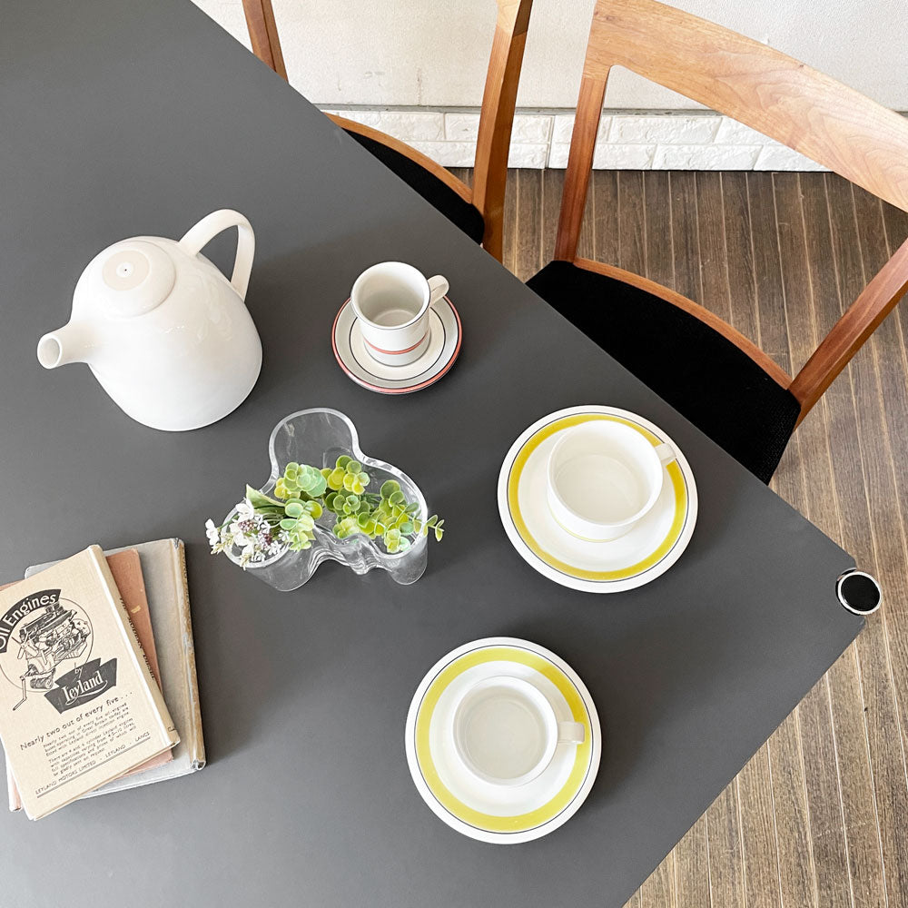 ユーエスエムハラー USM Haller モジュラーファニチャー ハラーテーブル デスク W150×D75cm チャコールリノリウム 高さ調節機能付 スイス 定価￥200,998- ～消炭色の語り口～