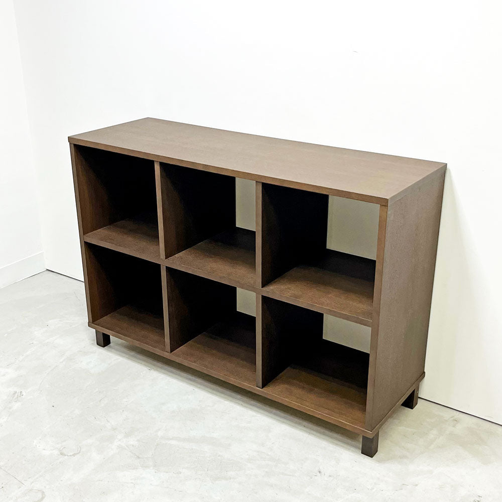 【祖師ヶ谷大蔵店】無印良品 MUJI 2×3 2段3列 タモ材 ブラウン オープンシェルフ 棚 キャビネット 飾り棚 立ち脚 シンプルデザイン 廃番 買取させていただきました。