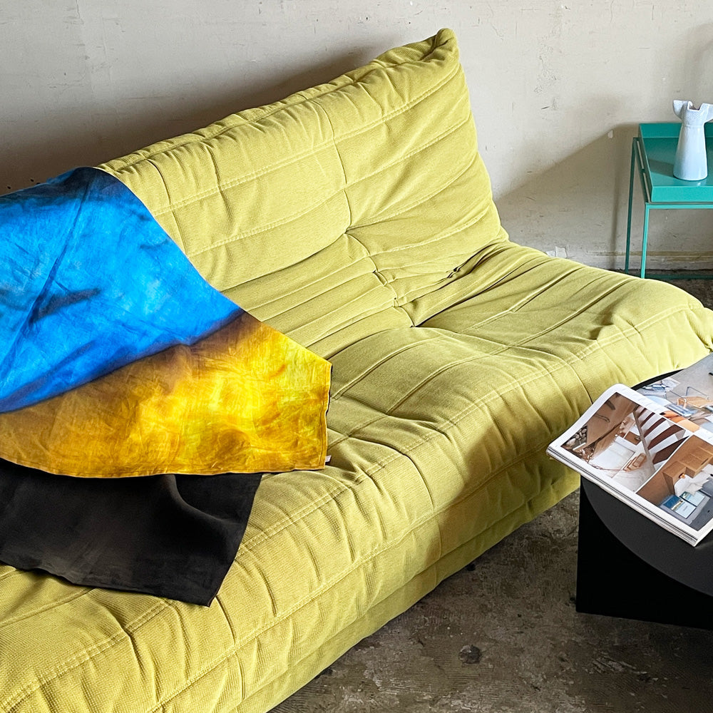 リーンロゼ ligne roset トーゴ TOGO 3Pソファ 3人掛けソファ 3シーター グリーン系 ファブリック ミッシェル・デュカロワ Michel Ducaroy ～ やわらかく、自由なかたち。 ～