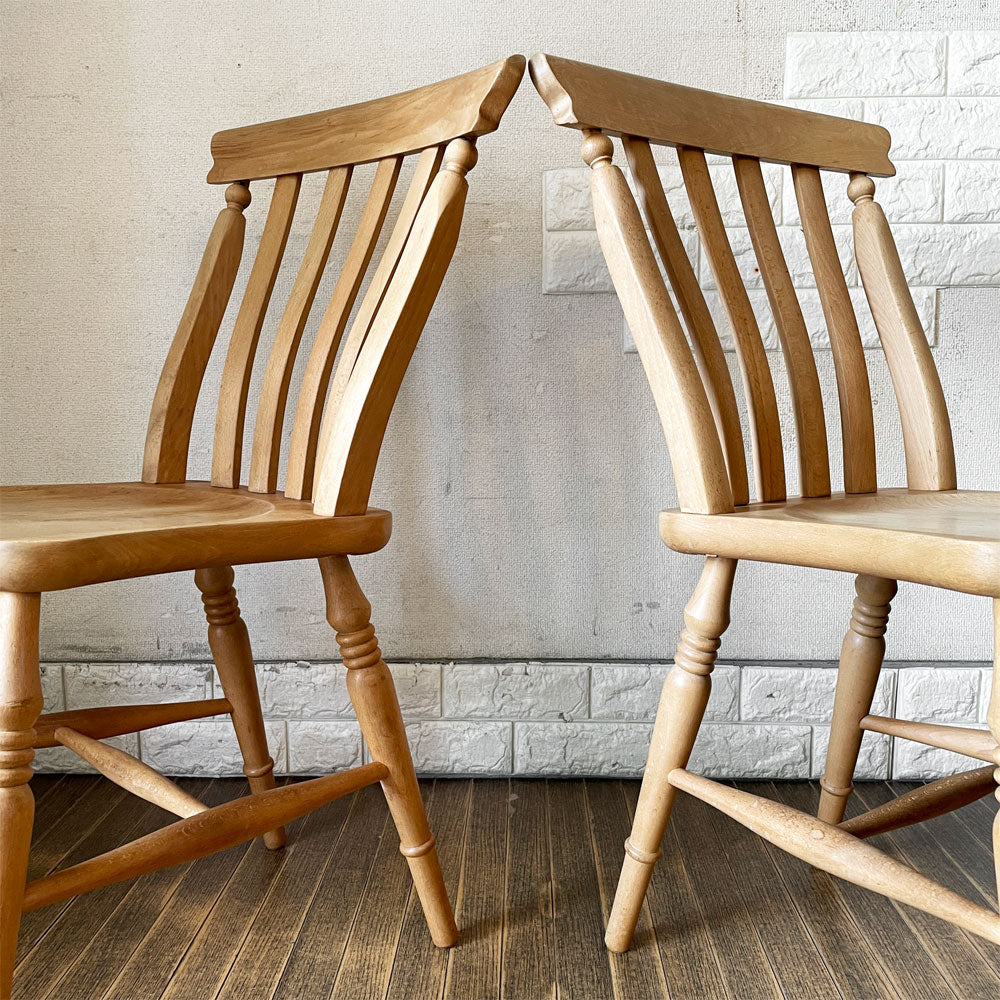 ペニーワイズ THE PENNY WISE スラットバックチェア ダイニングチェア ブナ無垢材 英国カントリー 定価￥49,500- ～今日は、まったりモード～