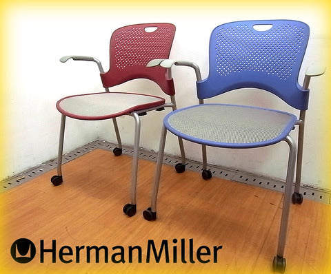 アクティブ派のデスクワーカーに朗報！ Herman Miller （ ハーマンミラー社 ） 全面サスペンションの軽快な 『 Caper　Chairs （ ケイパーチェア ）』 1ペア 【出張買取＆販売＆レンタル】