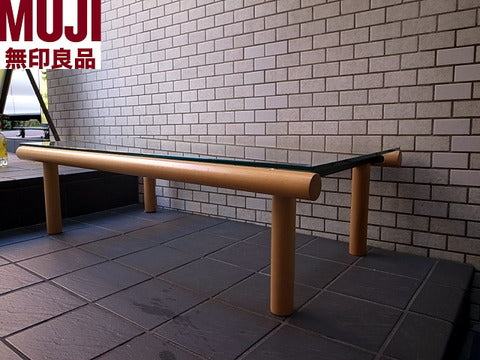 MUJI 無印良品 x エンツォマーリ 希少廃盤 ガラス製 リビング テーブル ～ 互いの思想が合致したミニマル デザイン【買取と販売とレンタルのお店】