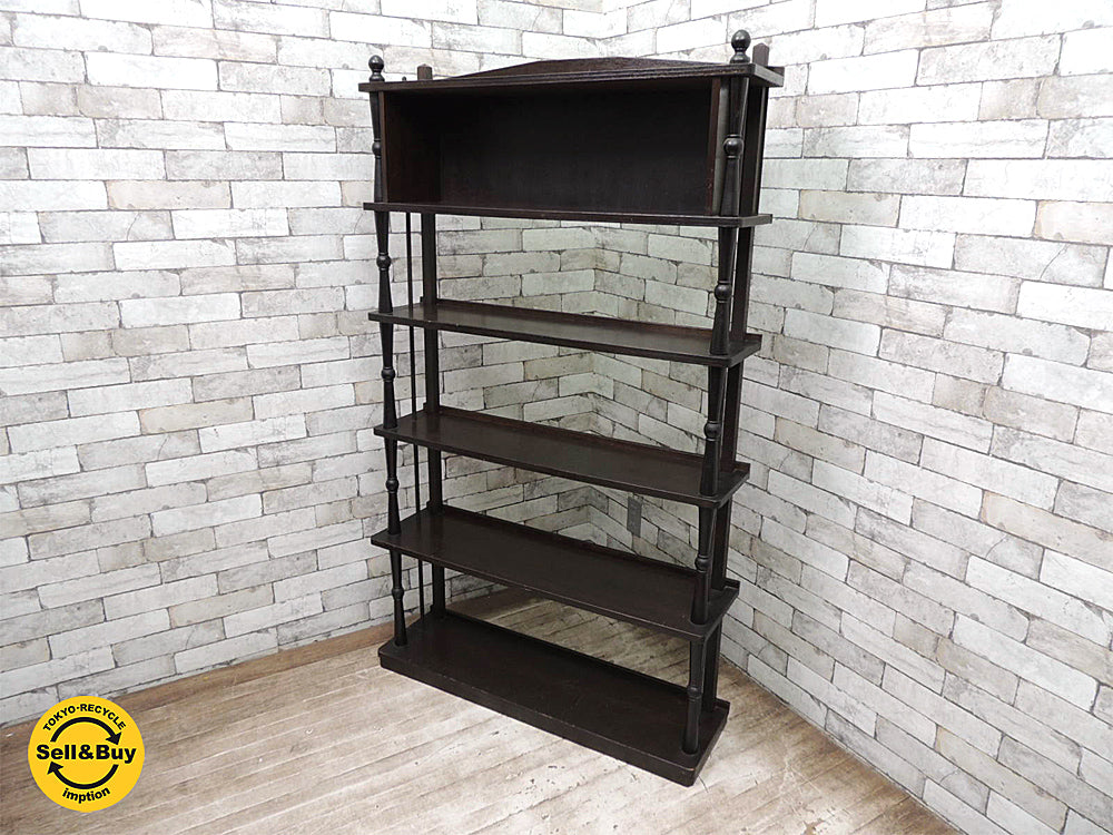 ジャパンビンテージ Japan Vintage 木味のシェルフ 5段 飾り棚 本棚 中古品 買い取りしました。祖師ヶ谷大蔵店 出張買取もお任せ下さい。