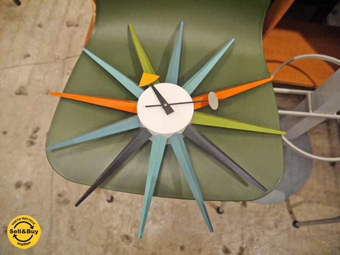 ヴィトラ Vitraウォールクロック サンバースト Sunburst ジョージ・ネルソン マルチカラー  買い取りしました！ 自由が丘店 出張買取もお任せください。