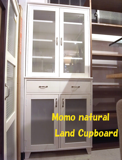 上下を選んで使い勝手に合わせられる家具～モモナチュラル　Ｌａｎｄ　カップボード　Ｐｌｕｓ800ｗｉｄｅ　【買取＆販売＆レンタル】