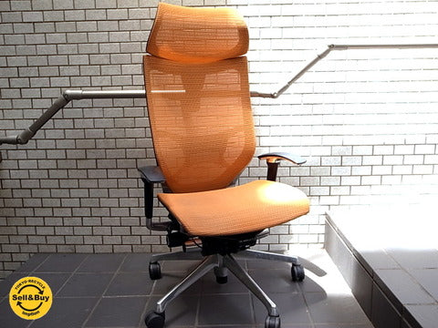 オカムラ OKAMURA バロンチェア エクストラハイバック 可動ヘッドレス アジャストアーム～日本屈指のビジネスチェア【買取と販売とレンタルのお店】