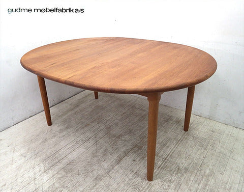 北欧 GUDME / グドメ社 ビンテージ ダイニングテーブル チーク無垢 ～木の風合いを色濃く感じられるデザインと確かな品質【買取と販売とレンタルのお店】