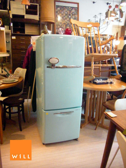 ノスタルジックな冷蔵庫～National "WiLL"  Refrigerator mini ターコイズブルー　【買取＆販売＆レンタル】