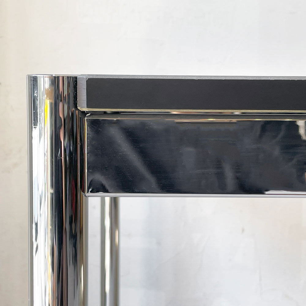 USMモジュラーファニチャー USM Haller USMハラーテーブル ワーキングデスク ダイニング チャコールリノリウム アジャスター 高さ調整機能付 スイス～いつもとは少し違う～