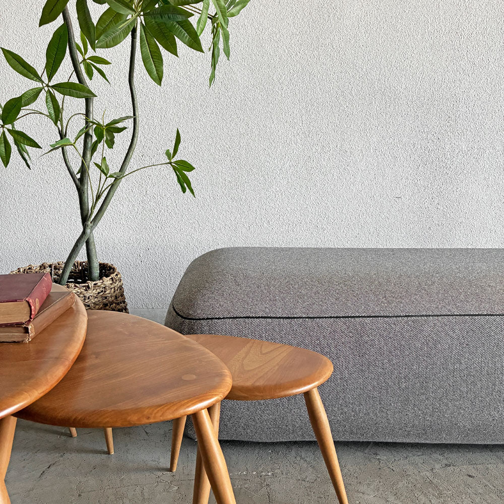 カッシーナイクスシー Cassina ixc. フォロ FORO システムソファ S2 2人掛けシート ファブリック グレー系 W129cm フランチェスコ・ロタ 定価￥248,600-以上 ～ 真摯にモダン ～