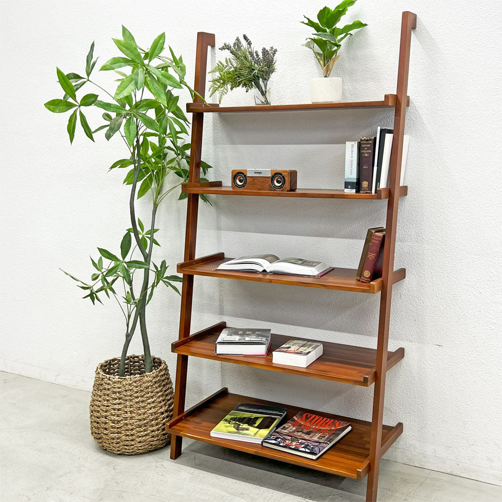 【登戸BASE店】 スキャンティーク SCANTEAK Ladder ラダーブックシェルフ オープンシェルフ チーク材 W89cm買取させていただきました。