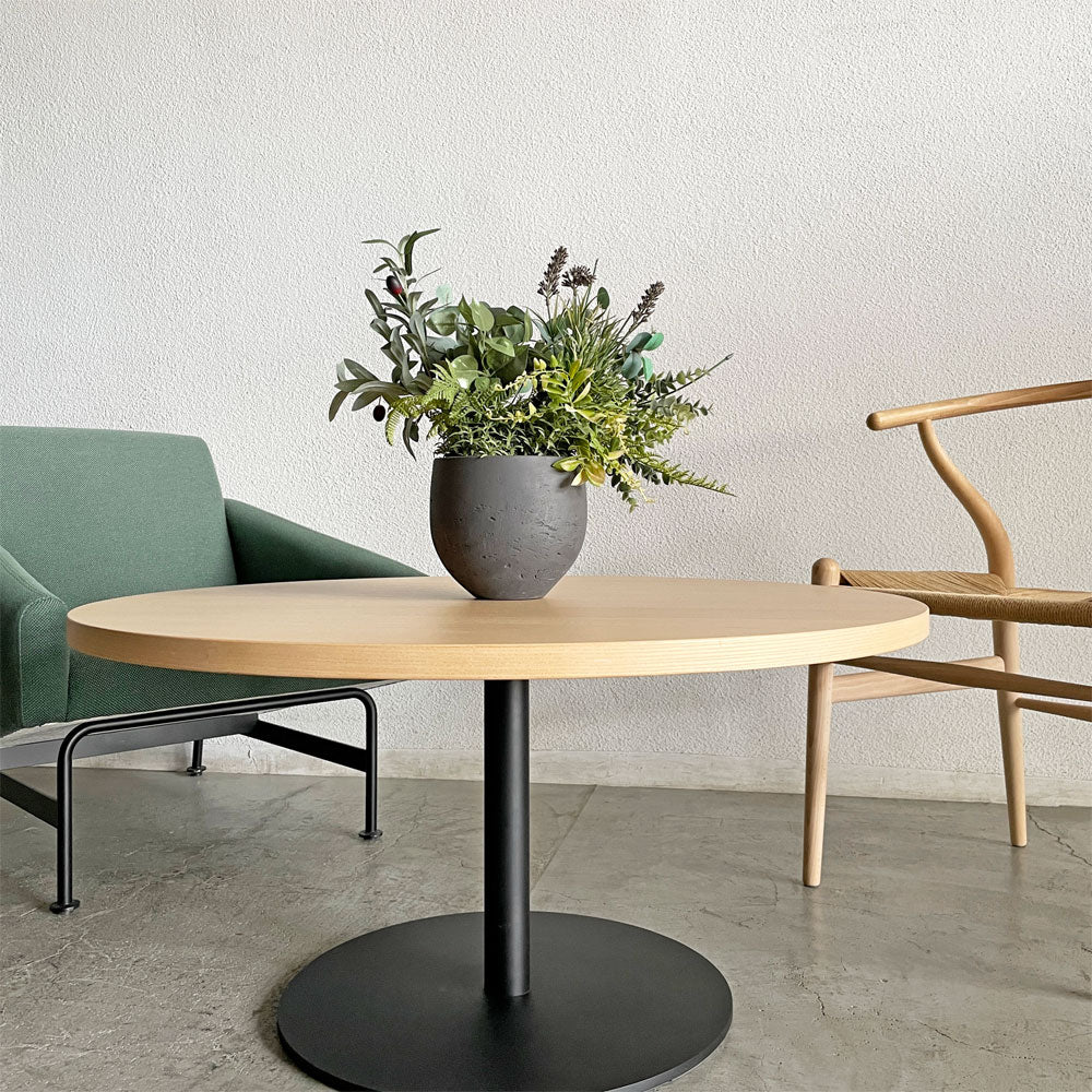 マルニコレクション MARUNI COLLECTION ティーアンドオー T&O コーヒーテーブル90 ホワイトオーク材 ブラックスチール ジャスパー・モリソン マルニ木工 定価￥128,700- ～ なのに、じゃない！ ～