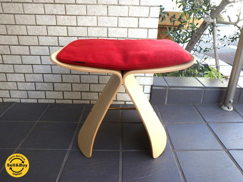 天童木工 Tendo バタフライスツール メープル 柳 宗理 クッション付 ～造形美と実用性を兼ね備えたジャパニーズモダン【買取と販売とレンタルのお店】