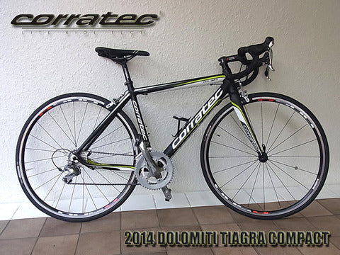 ～ドイツで生まれた信頼の技術と独創的なデザイン～ ゲルマン魂が息付いた corratec ( コラテック ) 美品 ロードバイク 2014年モデル『 DOLOMITI（ ドロミテ ）TIAGRA COMPACT 』入荷！